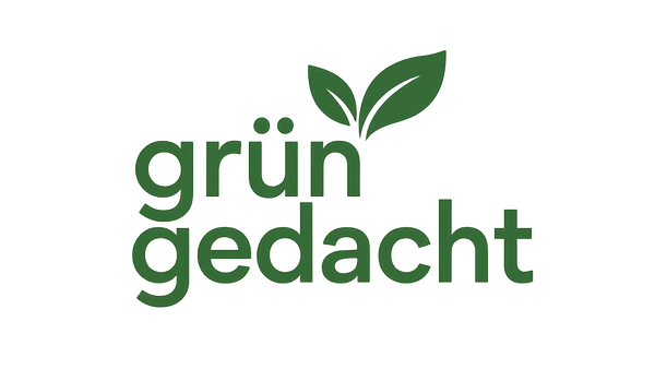 Logo von grün gedacht mit grünen Blättern